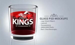 Glass Logo PSD Mockups Free Download
