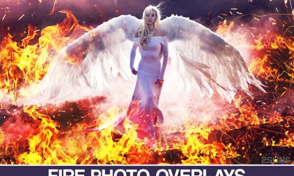 Fire Photo Overlays Free Download