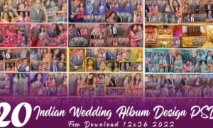 Indian Wedding Album Design PSD Free Download 12x36 2022